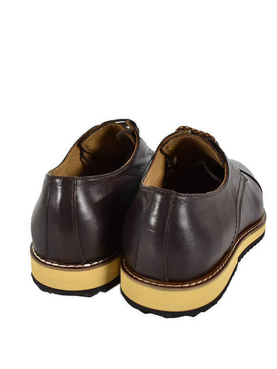 Men's Leather Casual Shoes Brown
