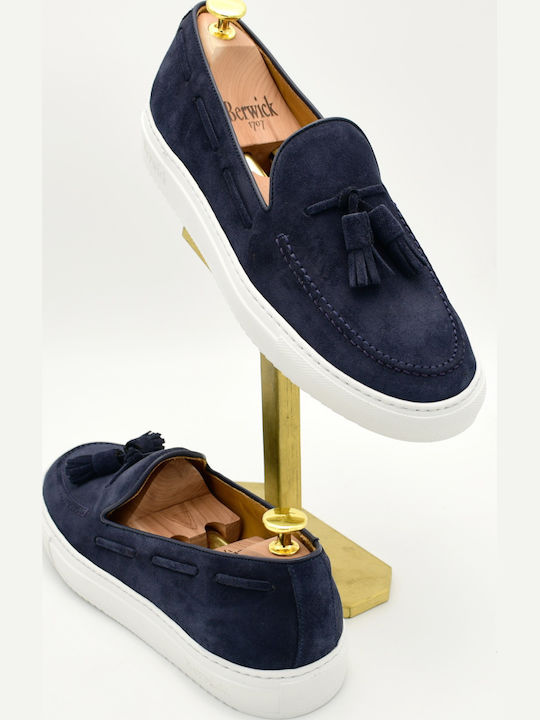 Men's Leather Loafers Blue