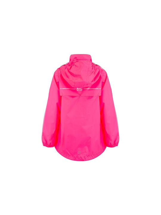 MAC In a Sac Waterproof Kids Casual Jacket Windproof with Hood Fuchsia