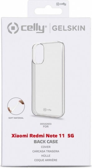 Celly Back Cover Σιλικόνης Διάφανο (Redmi Note 11 5G)