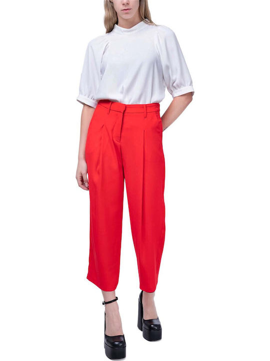 Wildwood Clothing Women's Fabric Trousers Red