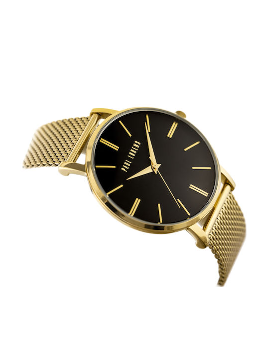 Paul Lorens Γυναικείο Ρολόι 42mm Μπαταρίας με Χρυσό Μεταλλικό Μπρασελέ