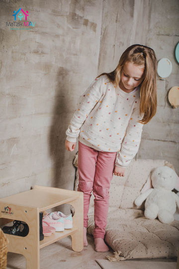 Kindertisch aus Holz Stool-Shoe Box in Natural Color Matzik Mav