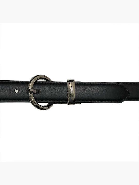 Wide Women's Belt Silvery Toka