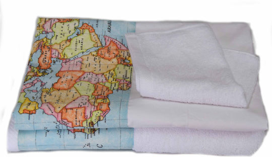 Decocraft Set Bătături De Botez Worldmap Albastre 2 Bucăți