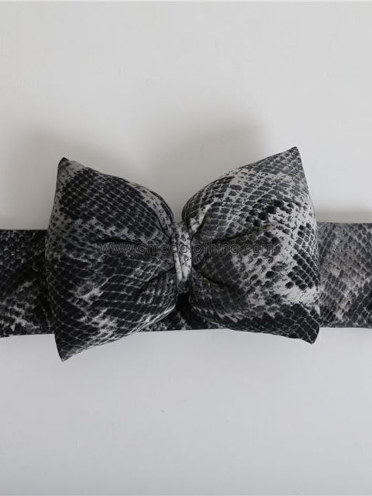 Chica Kids Hair Ribbon in Silver Color