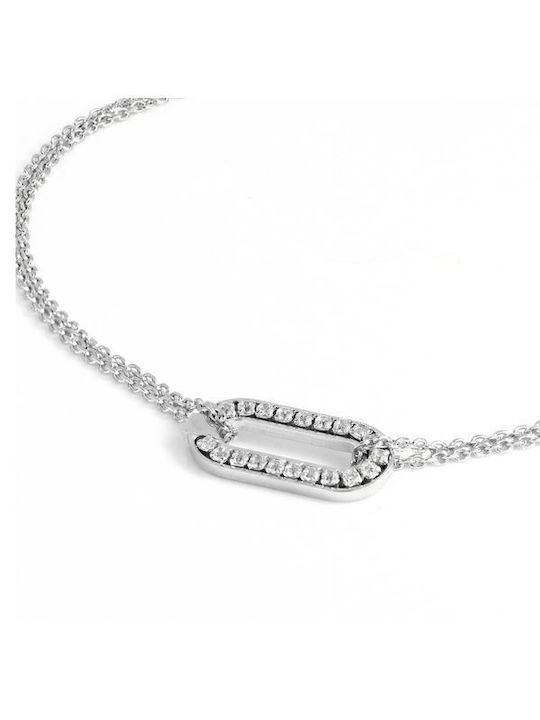 Unoaerre Bracelet Chain made of Silver with Zircon