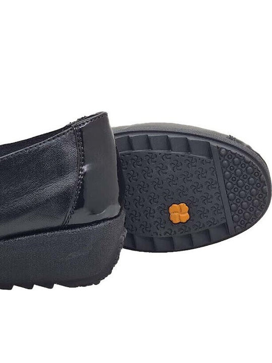 Анатомични Дамски Slip-On Кожени Черни