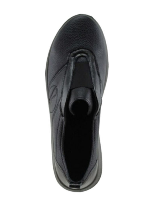 Anatomisch Damen Slip-Ons Schwarz