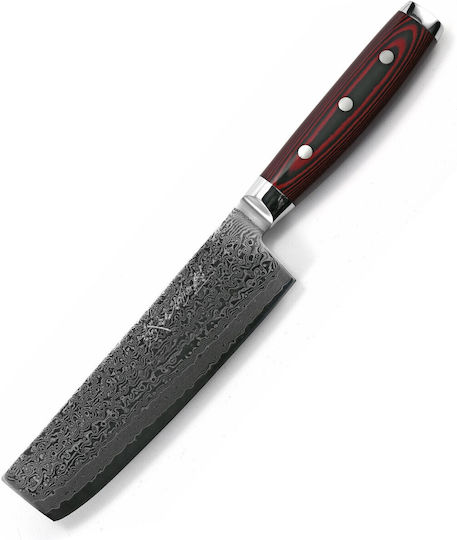 Yaxell Souper Gou Μαχαίρι Nakiri από Δαμασκηνό Ατσάλι 16.5cm