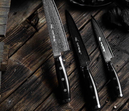 Yaxell Super Gou Messer Sujihiki aus Damaststahl 18cm