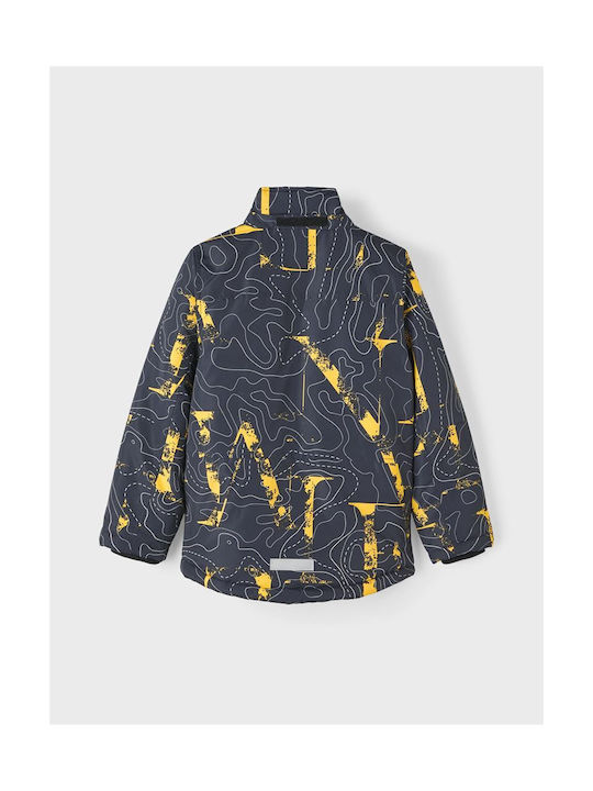 Kinderjacke mit Futter & Kapuze Μαύρο.