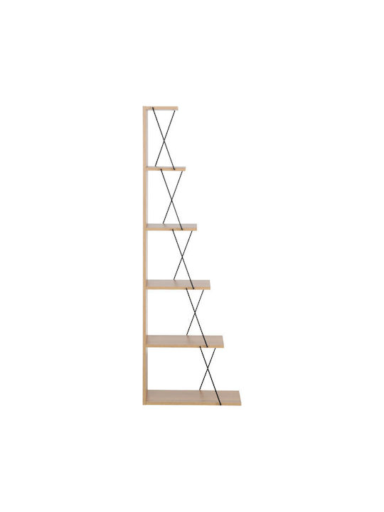 Mini Tars Bookcase Sonoma Black 50x22x150cm
