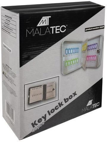 Malatec Κλειδοθήκη Τοίχου Μεταλλική 48 θέσεις με Κλειδαριά 25x8x20cm