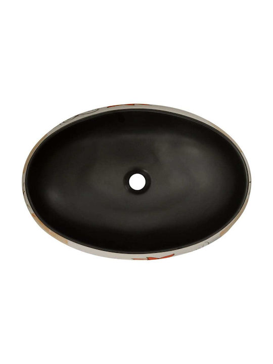 vidaXL Deasupra Blatului Chiuvetă Ceramică 59x40x15cm Colorful