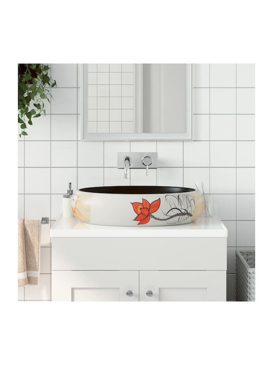 vidaXL Deasupra Blatului Chiuvetă Ceramică 59x40x15cm Colorful