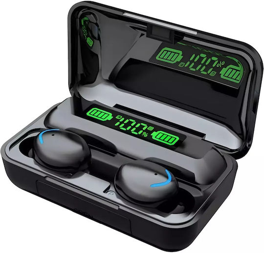 Clever In-ear Bluetooth Handsfree Căști cu Carcasă de Încărcare Negru