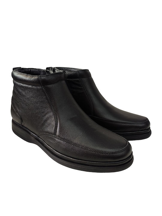Leather Black Men's Boots