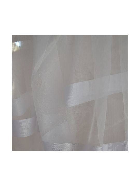 Saray Home Window Curtain with Pencil Pleat White 280x140cm