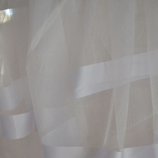 Saray Home Παραθύρου με Τρέσα Λευκή 280x140εκ.