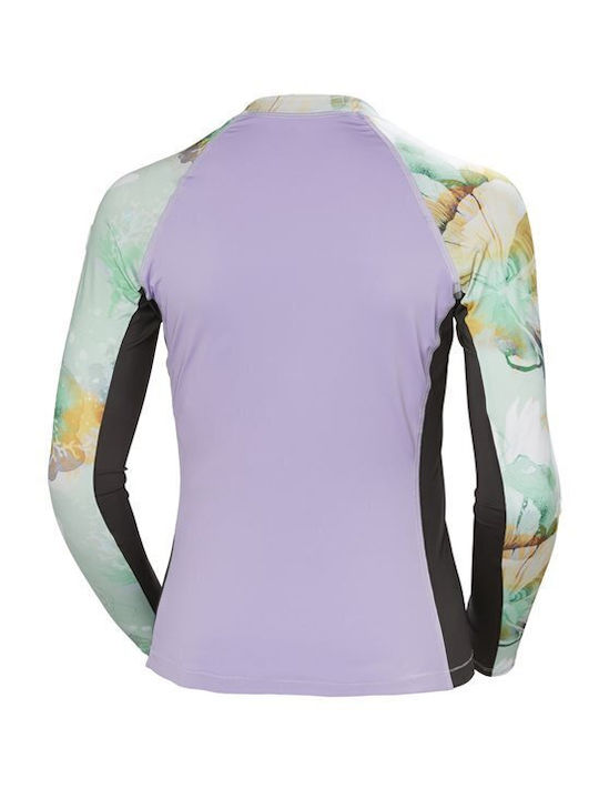 Helly Hansen Waterwear UPF 50+ Women's Long Sleeve Sun Protection Shirt Purple