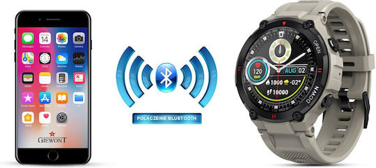 Giewont 430-2 Smartwatch with Heart Rate Monitor (Gray)