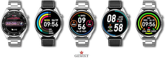 Giewont 450-5 Aluminium Smartwatch mit Pulsmesser (Silber)