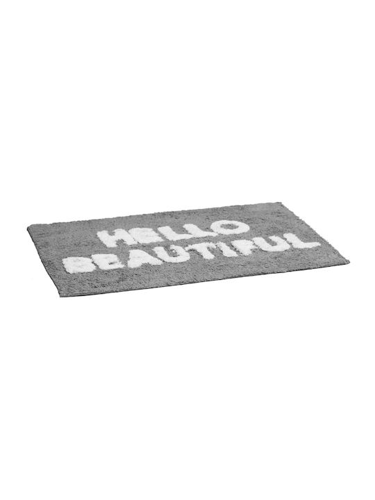 Viosarp Bath Mat Cotton Hello Beautiful 50x70cm (Various Colors)