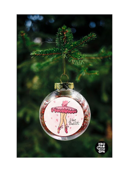 8cm Weihnachtshänger Kugel Ornament Plastik Durchsichtig 8cm