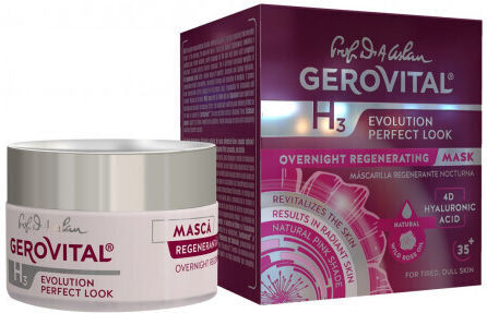 Gerovital H3 Μάσκα Ομορφιάς Προσώπου Νύχτας για Αναζωογόνηση 50ml