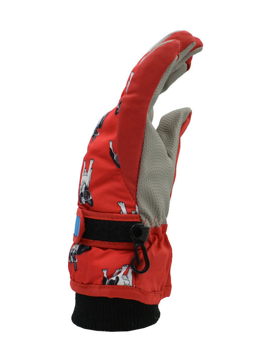 Brims and Trims Παιδικά Γάντια Σκι & Snowboard Κόκκινα