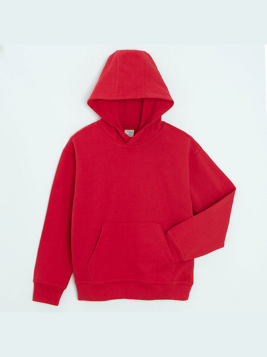 Cool Club Kids Sweatshirt with Hood and Pocket Red