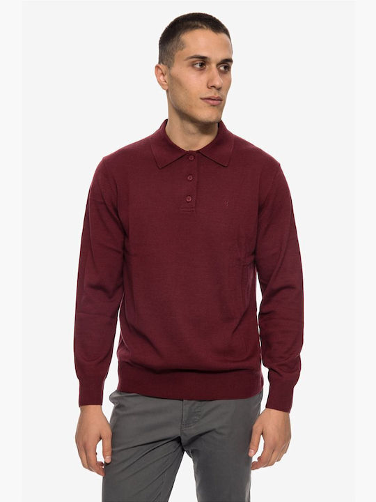 The Bostonians Polo Blouse Burgundy