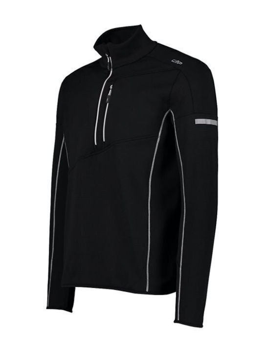Sportliches Langarmbluse Schwarz