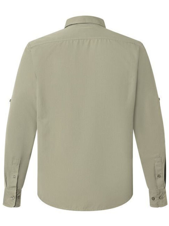 Long Sleeve Beige Shirt