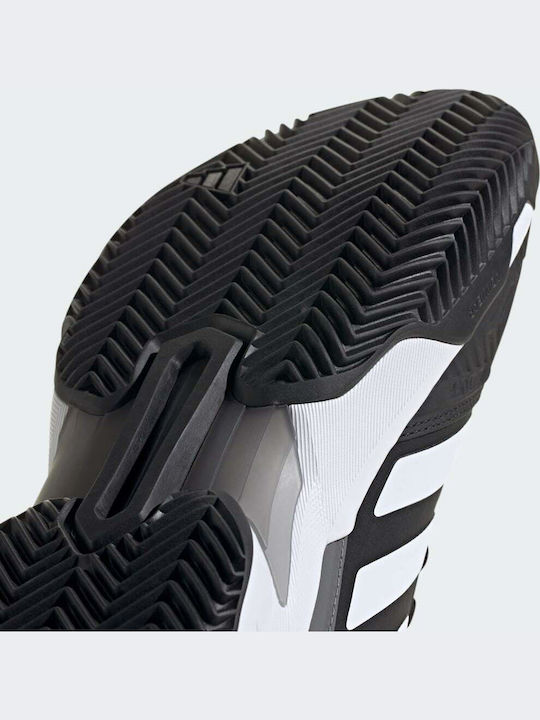 adidas Courtjam Control 3 Ανδρικά Παπούτσια Τένις για Χωμάτινα Γήπεδα Μαύρα