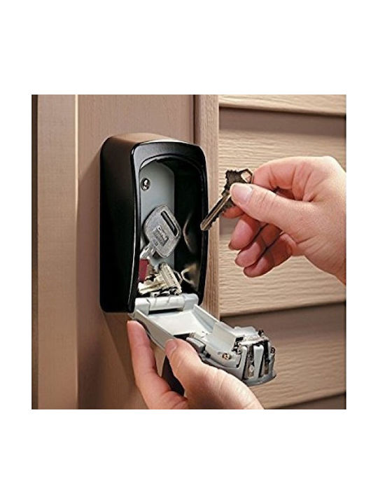 CMSpa Wall Key Holder Metallic with Lock 9.5x6.5x3cm