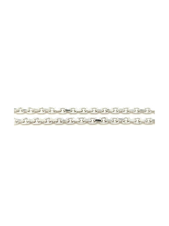 Drandakis Silver Chain Neck Thin Thickness 3mm