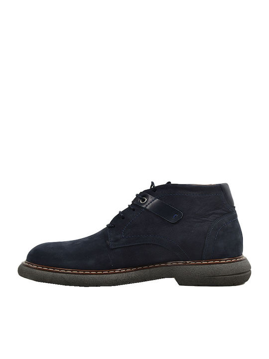 Leder Blau Herrenstiefel Anatomisch