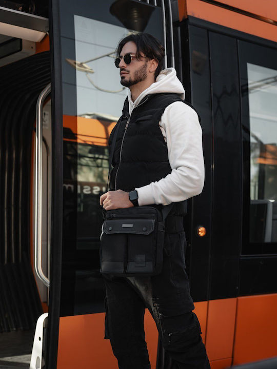 Herrentasche Schulter / Crossbody Schwarz