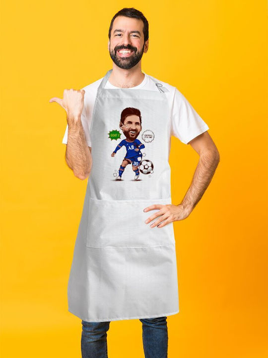 Koupakoupa Lionel Messi Drawing Wasserdicht Küchenschürze Grün KP_20867_APRON-BBQ-ADULT 1Stück