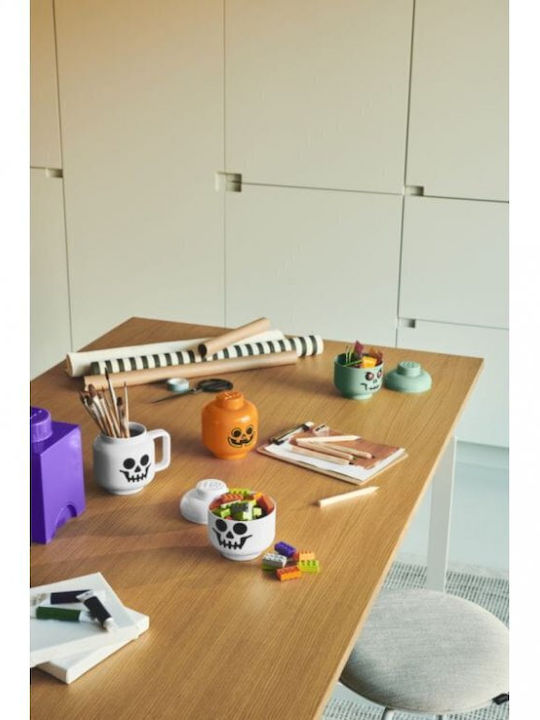 LEGO Παιδικό Κουτί Αποθήκευσης από Πλαστικό Storage Head Mini Πορτοκαλί 10.2x12x10.2cm