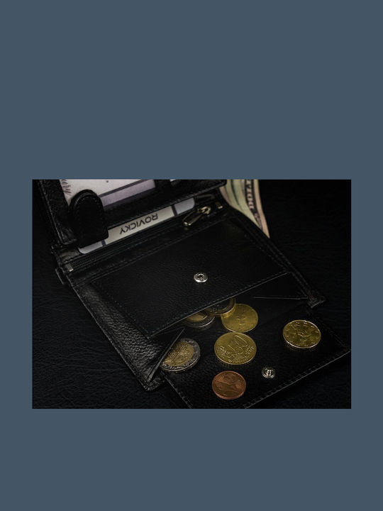 Дървен Мъжки Портфейл с RFID Черен