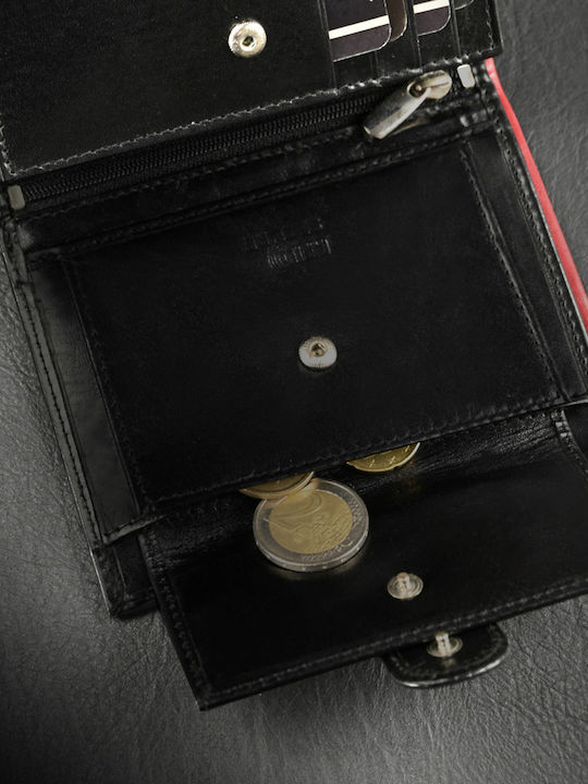 Leder Herren Geldbörse mit RFID Schwarz