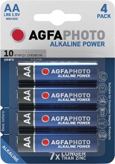AgfaPhoto Baterii Alcaline AA 1.5V 4buc