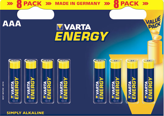 Varta Energy Αλκαλικές Μπαταρίες AAA 1.5V 8τμχ