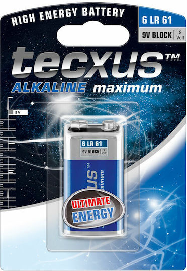 Tecxus Maximum Alkaline Batterie 9V 1Stück