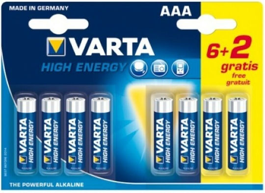 Varta Energy Αλκαλικές Μπαταρίες AAA 1.5V 8τμχ