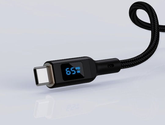Aukey Cablu USB 2.0 USB-C Masculin - USB-C 100W PD Negru 1.8m AKAUKKUCBMCC102