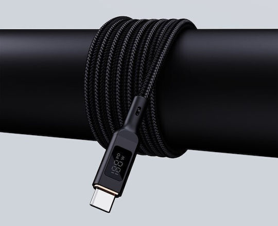 Aukey Cablu USB 2.0 USB-C Masculin - USB-C 100W PD Negru 1.8m AKAUKKUCBMCC102